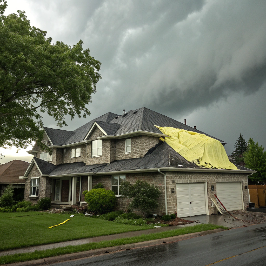 Completed architectural shingle roof after hail claim by NorthPoint Exteriors